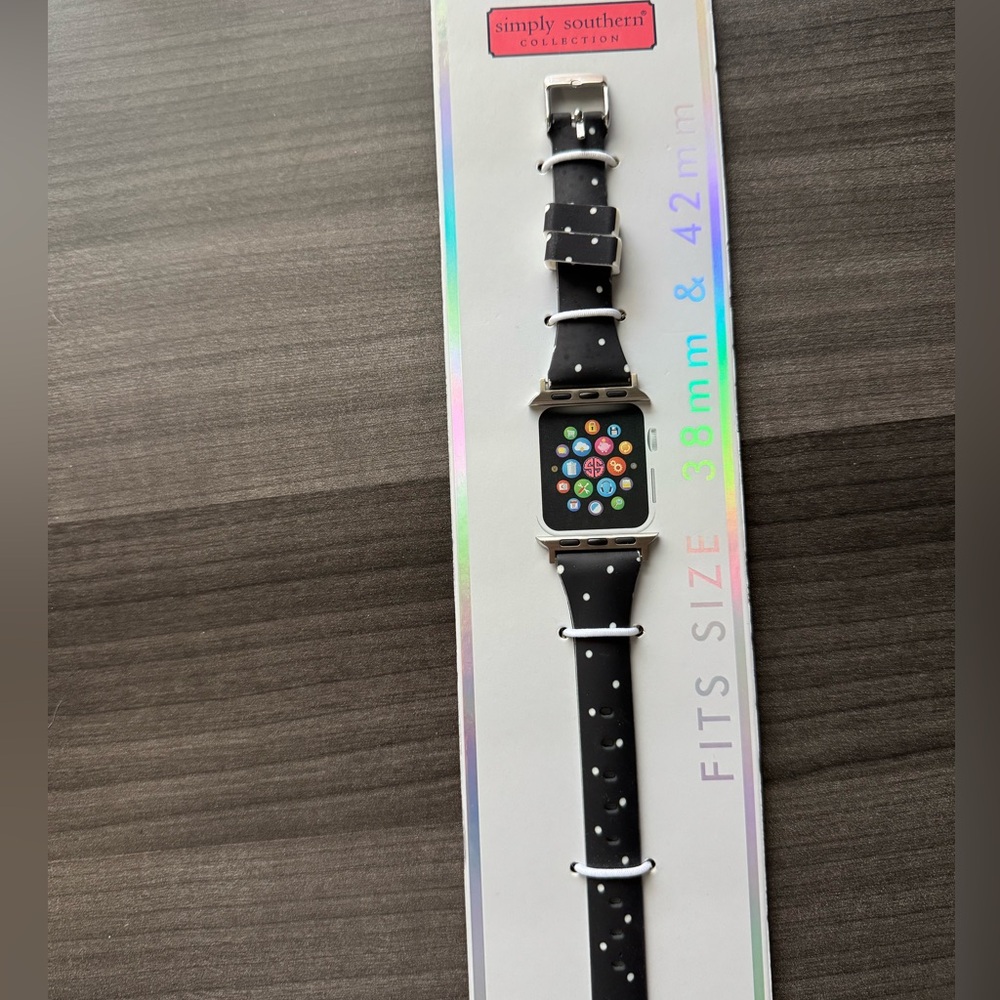 Simply Southern Black Polka-Dot Smartwatch Band